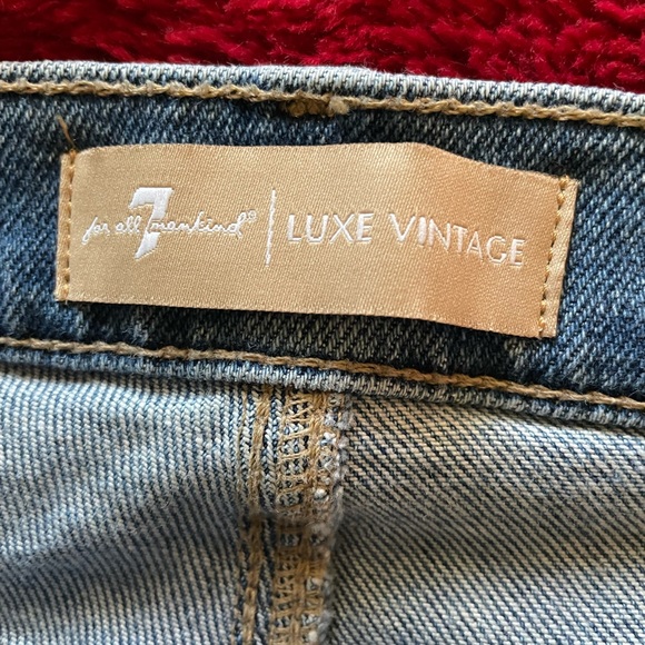 NWT 7 For All Man Kind Luxe Vintage Roxanne Ankle Slim Cigarette Jeans Size 30 - Picture 9 of 14